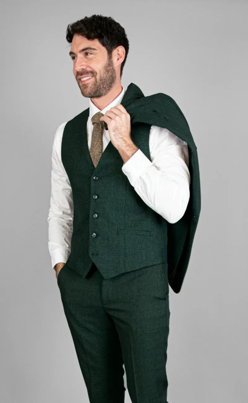 Cavani Caridi Waistcoat Olive